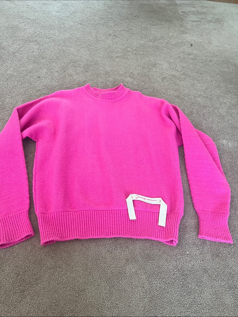 Jacquemus Hot Pink Crewneck Sweater